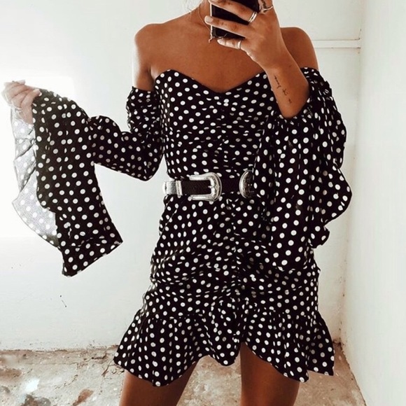 Sabo Skirt Dresses & Skirts - Sabo Skirt Sienna Polka Dot Strapless Dress